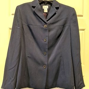 Ann Taylor Loft navy 4-button suit jacket